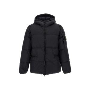 스톤 와펜 크링클랩스 후드 패딩자켓 블랙 771540223 V0029