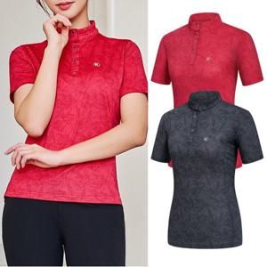 콜핑 여성 신축성 스판 크레오라 등산 반팔 반집업 티셔츠