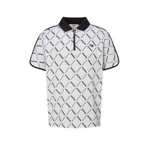 [닥스] 25FW PREMIUM 여성 아가일패턴 나글란 반팔티 DNTS5C616OW