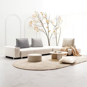 [봄소와_New Year 20%+5만원 혜택 ] 너울가지 5인용 알파인 패브릭 등받이 이동형 소파