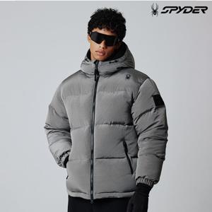 [스파이더] 공용 립스탑 후드 다운 점퍼 SPIWCNDJ301UGRY