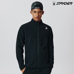 [스파이더] 공용 에센셜 트리코트 셋업 집업 SPIFCNFT121UBLK