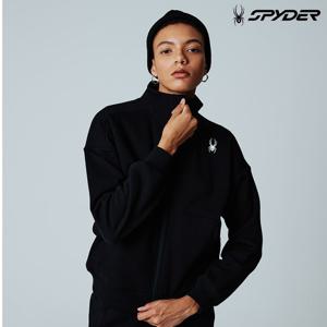 [스파이더] 여성 기모 루즈핏 셋업 집업 SPIWCNFT351WBLK