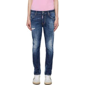 25 FW 디스퀘어드2 남성 네이비 스케이터 데님 진 242148M186012