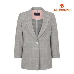 [올포유] 여성 잔체크 테일러드 소매 배색 자켓 ALKKL3311-190_G