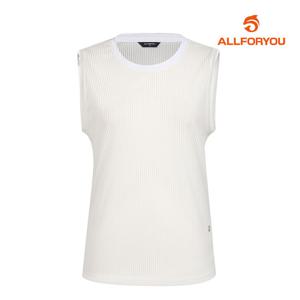 [올포유] 여성 스트라이프 메쉬 민소매 티셔츠 AWTSL4301-100_G