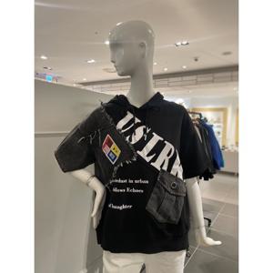 르니앤맥코이 데님 배색 후드넥 면 티셔츠 (MM05TS522HJZ)