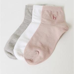 [헤지스] 퍼피자수 3색 여성 단목 양말 3종 세트 [HISS5E200WT]