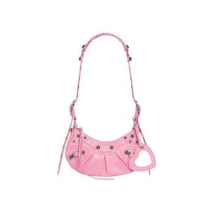 발렌시아가 아레나 램스킨 르 카골 XS 숄더백 핑크 6713091VG9Y5812