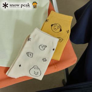 스노우피크 X 카카오프렌즈 2pack 크루 삭스 S25SUFSO81