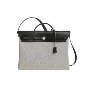 에르메스 에르백 메신저 39 H 바이킹 캔버스 헌터   팔라듐 하드웨어 에크류 누아 H084623CKAA