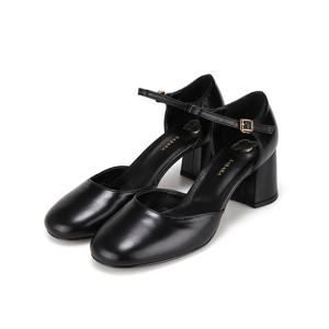 [시즌오프] 바바라 소가죽 베이직 여성 오픈 펌프스 6cm_BBI207