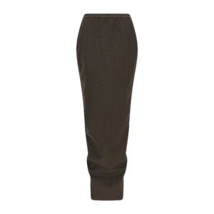 릭오웬스 소프트 필라 롱 울 블렌드 스커트 RP02E4331WST 78