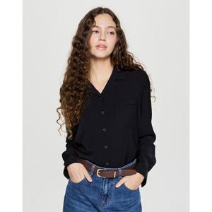 헤지스 여성 25FW 시즌오프포멀 블라우스 블랙 HSSH5D801BK