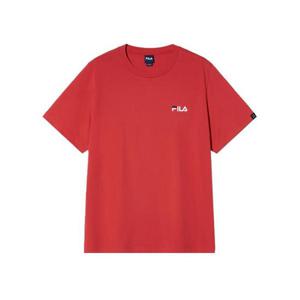 휠라 공용 베이직 스몰리니어 반팔티셔츠 FS2RSH2101X-RED