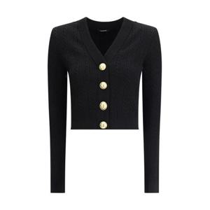 발망 리브드 앤 브레이디드 자켓 FF1KL245KI50 0PA BLACK