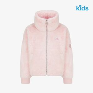 [노스페이스키즈] (NJ4FR52V_페일피치) 걸즈 퍼피 플리스 자켓   NKUS