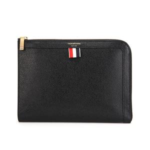 톰브라운 MAC072A 00198 001 페블 그레인 삼선탭 미니 클러치백