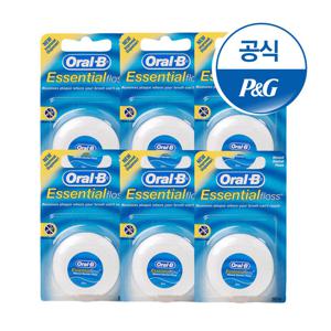 오랄비 치실 왁스 50m 6개