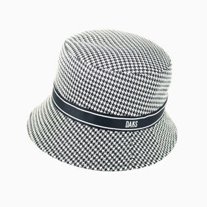 [닥스] 여성 하운드투스 체크 로고 띠 버킷햇 DK57WBK004