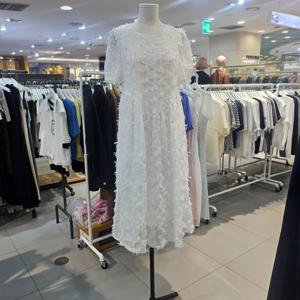 [르샵]반팔 퍼프 롱 쉬폰  날개원피스 (L2F35WOP070)BP