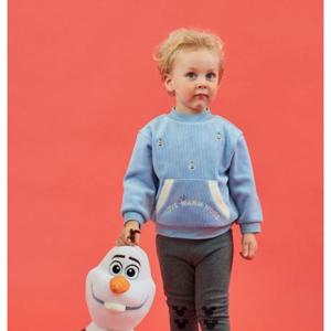 [디즈니베이비]겨울왕국올라프자수맨투맨(BLUE)_79S721011