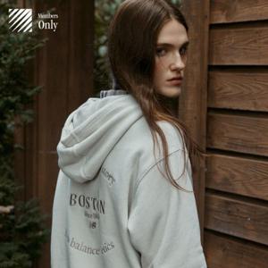 M 뉴발란스후드티 TQK NBN0ECA013-39 UNI 보스턴 클래식 후드티 (SEMI OVER FIT)