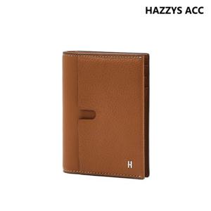 [H-아이덴티티] 브라운 소가죽 중지갑HJWA6E062W2