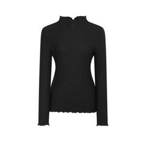 질스튜어트 뉴욕 여성 25SS 스테디셀러 블랙 단색 코튼혼방 긴팔티셔츠 WJTS5A100BK