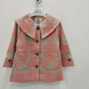 [리틀밥독]W세일러체크코트점퍼 H234MCT05111_SH