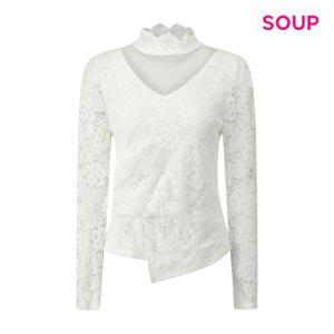 SOUP  엔틱 프로럴 레이스 기모 블라우스 (S5CLS04)