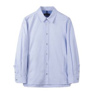 [커스텀멜로우]블루 프론트 라인 옥스포드 셔츠 CWSAM25201BUX