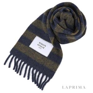 메종키츠네 럭비 스트라이프 스카프 LM06202-WA0019-S482