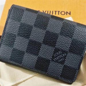 루이비통 엔벨로프 카르트 드 비지트 다미에 그라파이트 N63338