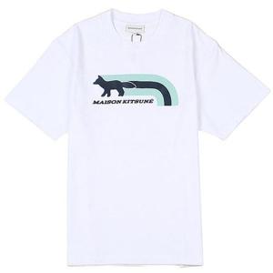 메종키츠네 여성 플레쉬폭스 릴렉스드 반팔티 MW00120KJ0119 P100 화이트