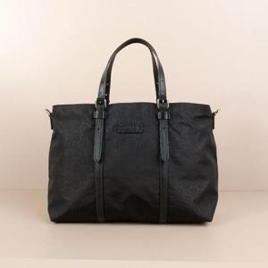 구찌 GG 패브릭 캔버스 여성 토트백 블랙 510332 K28AN 1000