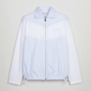 스트라이프 코튼 포플린 &AMP  DIOR OBLIQUE 코튼 셔츠 자켓 (413C507A5980 075)