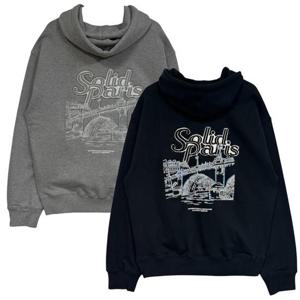 26SS 솔리드옴므 파리 백로고 후드 티셔츠 S261TS04C41B