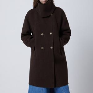 투웨이 알파카 헤링본 피코트 D254MSG502