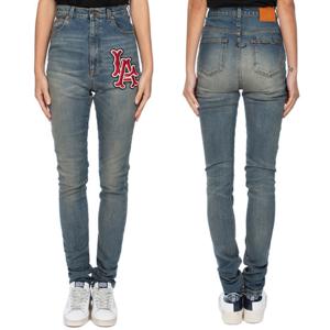 구찌 LA 패치 로고 자수 하이웨스트 스니키진 527442 XRC 734271