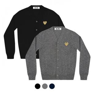 24SS 꼼데가르송 남성 골드와펜 가디건 울 카디건