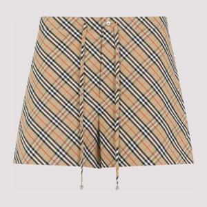 버버리 플래드 드로스트링 웨이스트 쇼츠 8106943 B9368