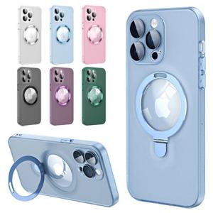 맥세이프 아이폰13프로 매트 무광 렌즈풀커버 거치대 하드케이스