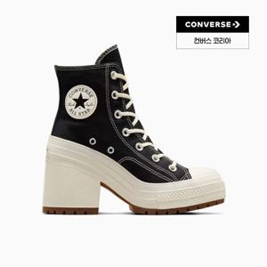 [컨버스 공식] 키높이 통굽 스니커즈 척 70 디 럭스 힐 블랙 A05347C