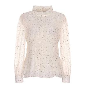 [올리브데올리브]하이넥 도트 블라우스 (OW4SB163)