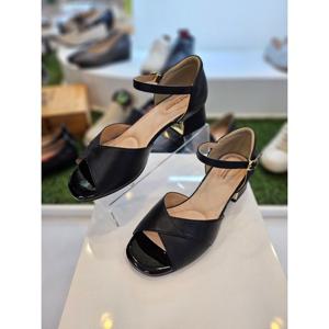 [허시파피]여성 4CM굽 세미드레스 토오픈 샌들  No 3FQ021