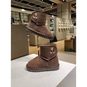 [베어파우(슈즈)]GRACIE 아동 양털부츠 겨울 소가죽 부츠 키즈 양털방한화 어그부츠 K2916004QD