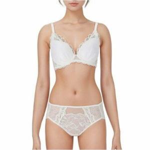 [비비안(언더웨어)]예쁜가슴 저중심 수입레이스 커버브라 노라인팬티 세트 2종택1(BR963ABP963AP)