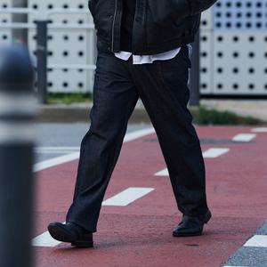 [애드호크]남성 풀밴딩 와이드핏 데님 팬츠 HA7DP01-1_DJ