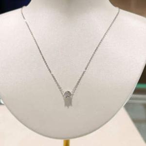 미니골드14K [DIA- 랩3부] 클래식 6프롱 목걸이 NJUS4080L